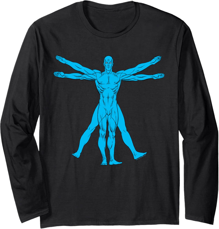 Watchmen Vitruvian Dr. Manhattan Langarmshirt