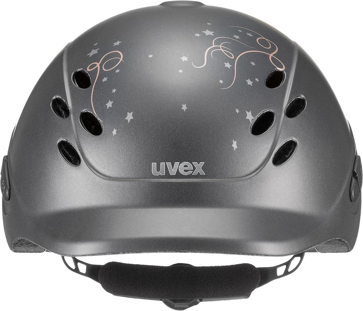 uvex Unisex Jugend, onyxx Reithelm, friends II pink mat 49-54 cm friends II anthracite mat, 49-54 cm