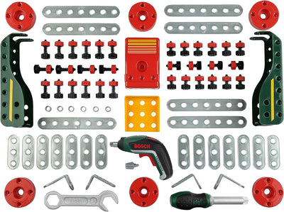Theo Klein 8497 Multi-Tech Konstruktionsset mit Bosch Ixolino I 107 BAU-Teile I Batteriebetriebener