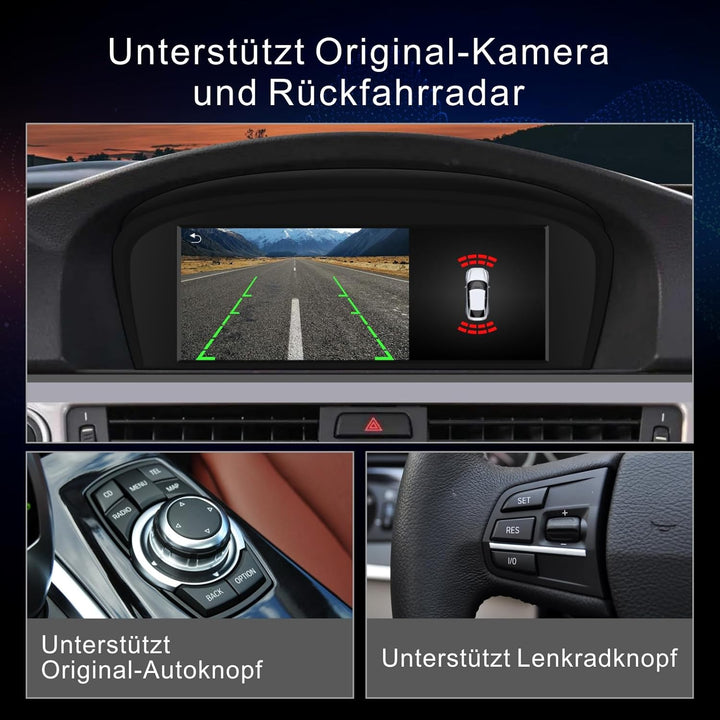 Touchscreen für BMW E60 E90 mit Carplay/Android Auto CIC System Radio für BMW E60/E61/E63/E64/E91/E9