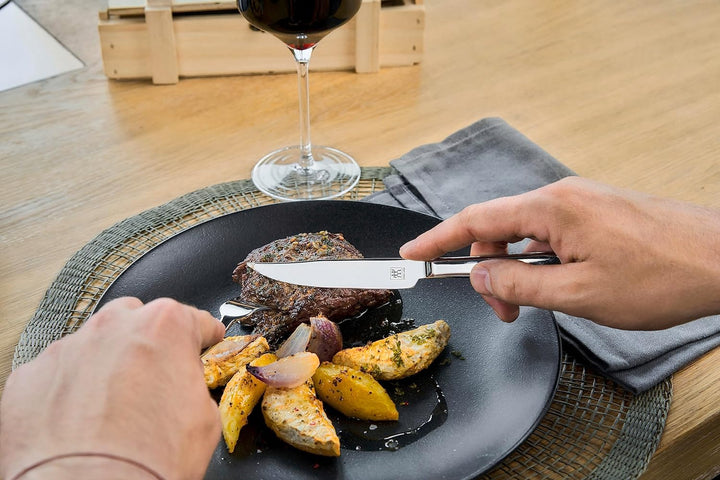 ZWILLING Steakbesteck Set für 6 Personen, 12-teilig, 6 Steakmesser und 6 Steakgabeln, Inkl. Aufbewah