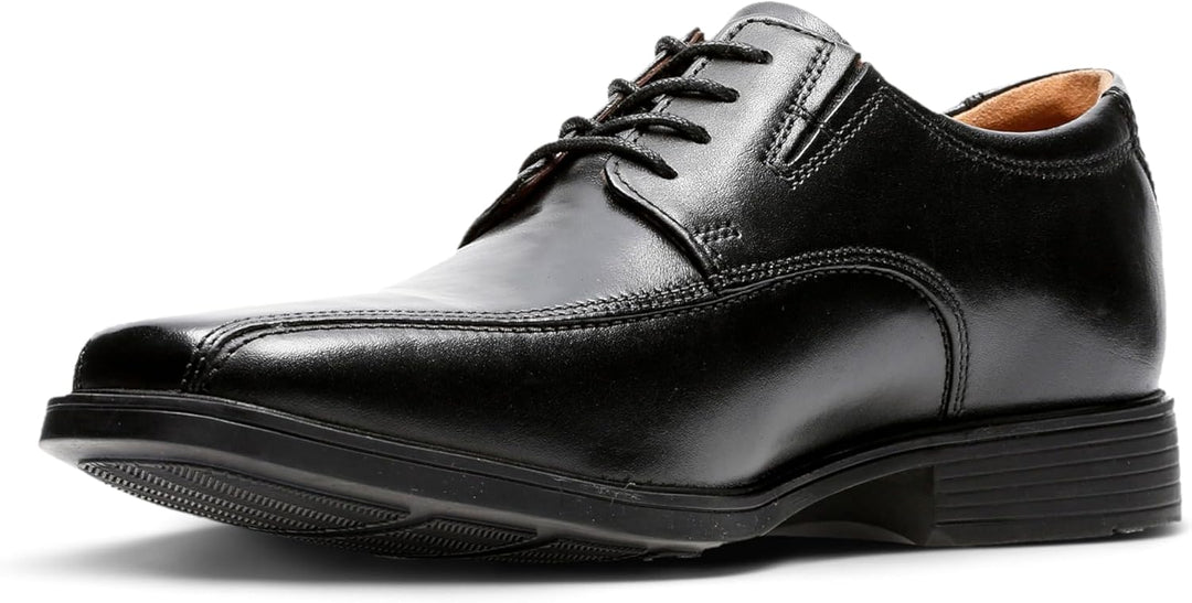 Clarks Herren Tilden Cap Derbys 39.5 EU Black Leather, 39.5 EU Black Leather
