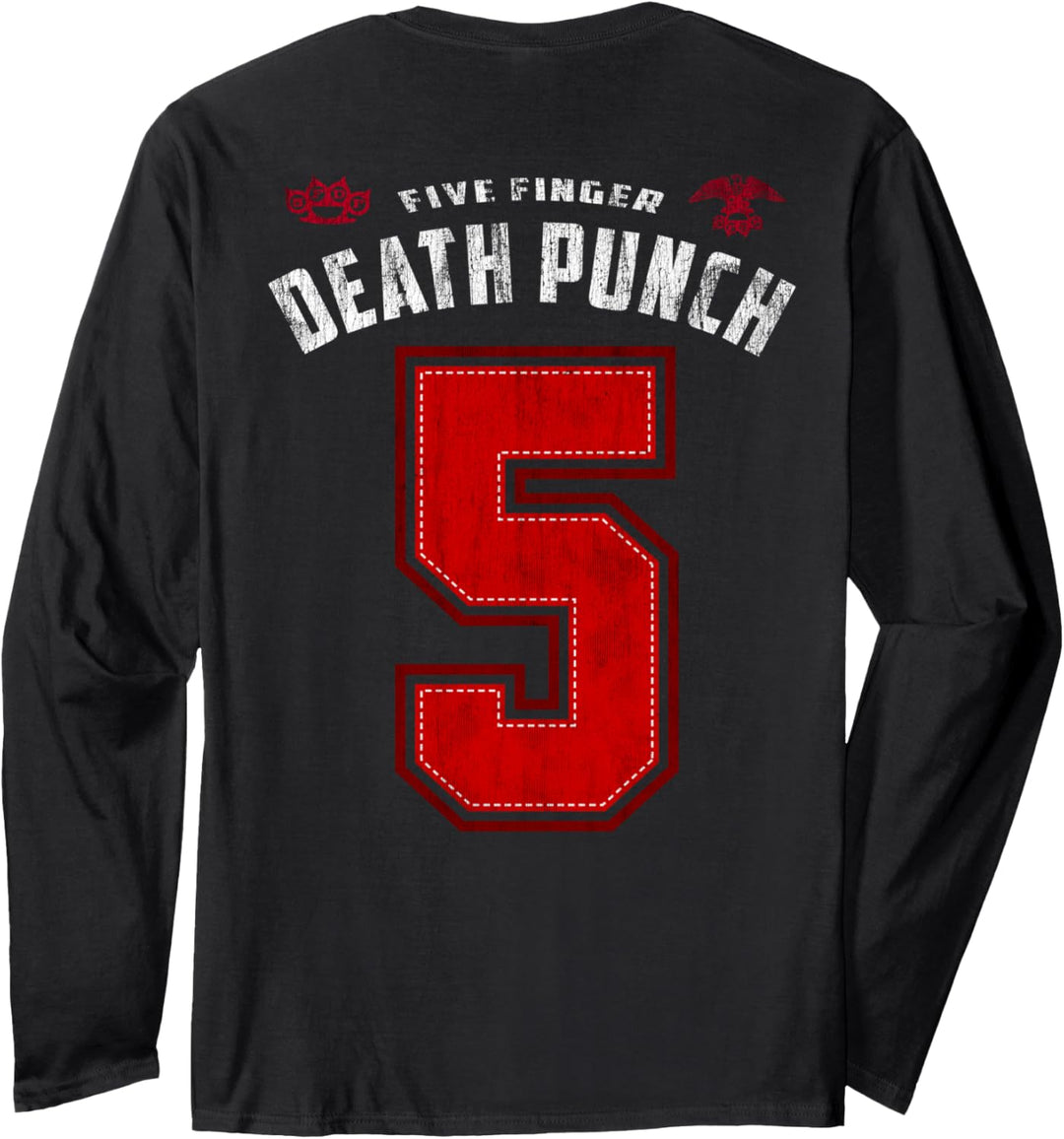 5FDP - Warhead Skull Front Back Print Langarmshirt
