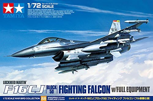 TAMIYA 300060788 - 1:72 F-16CJ Fighting Falcon mit Zurüstteilen, Grau