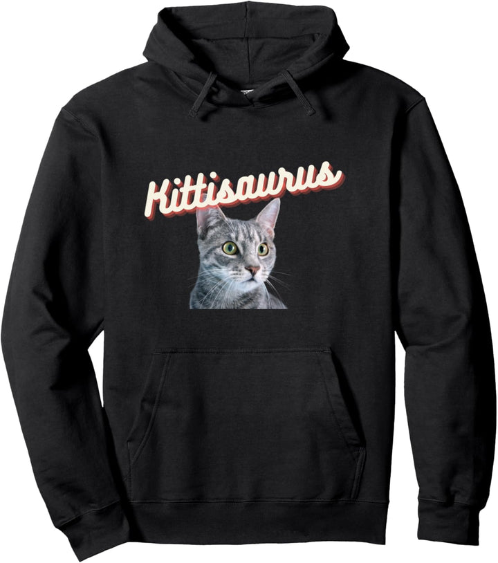 Funny Cute Mens LuLusaurus Kittisaurus Kids Meme Pullover Hoodie
