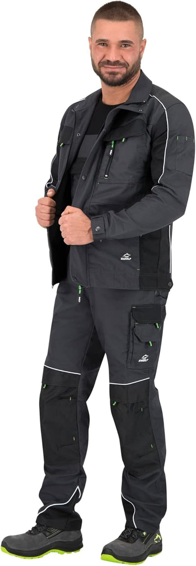 BWOLF Brave Arbeitsjacke Männer Arbeitsjacke Herren Multifunktionale Arbeitsjacke Bundjacke – Multit