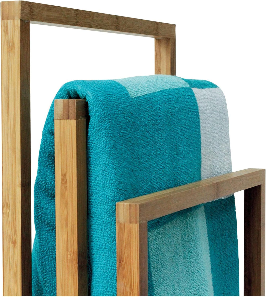 MSV Handtuchständer, Bambus, Weiss, One Size