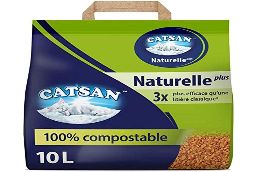Catsan Set 4 Streu Natürliche mehr für Katzen 10 L 4x10L (40L), 4x10L (40L)
