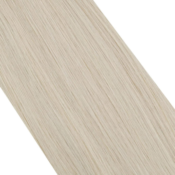 Moresoo Bonding Extensions Echthaar Blond 35cm U Tip Extensions Echthaar Bondings Platinblond Für Tä