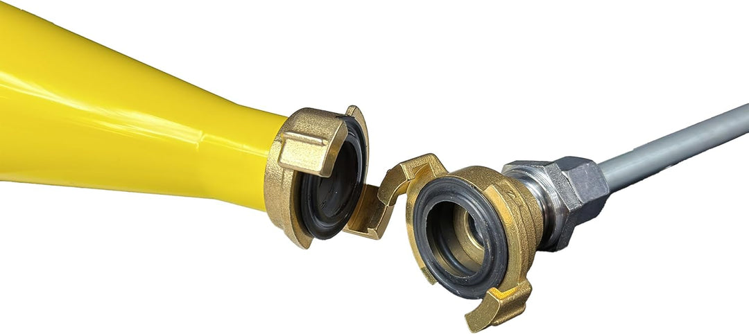 Injektionsset: gerade Handpumpe GEKA + Stahlstutzen 10 mm – für Mörtel, Fugen, Harze und Suspensione