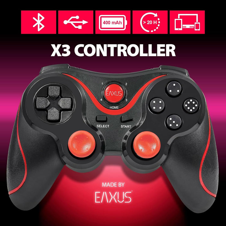 Eaxus® Bluetooth Controller X3 - Wireless Gamepad, 2er Set