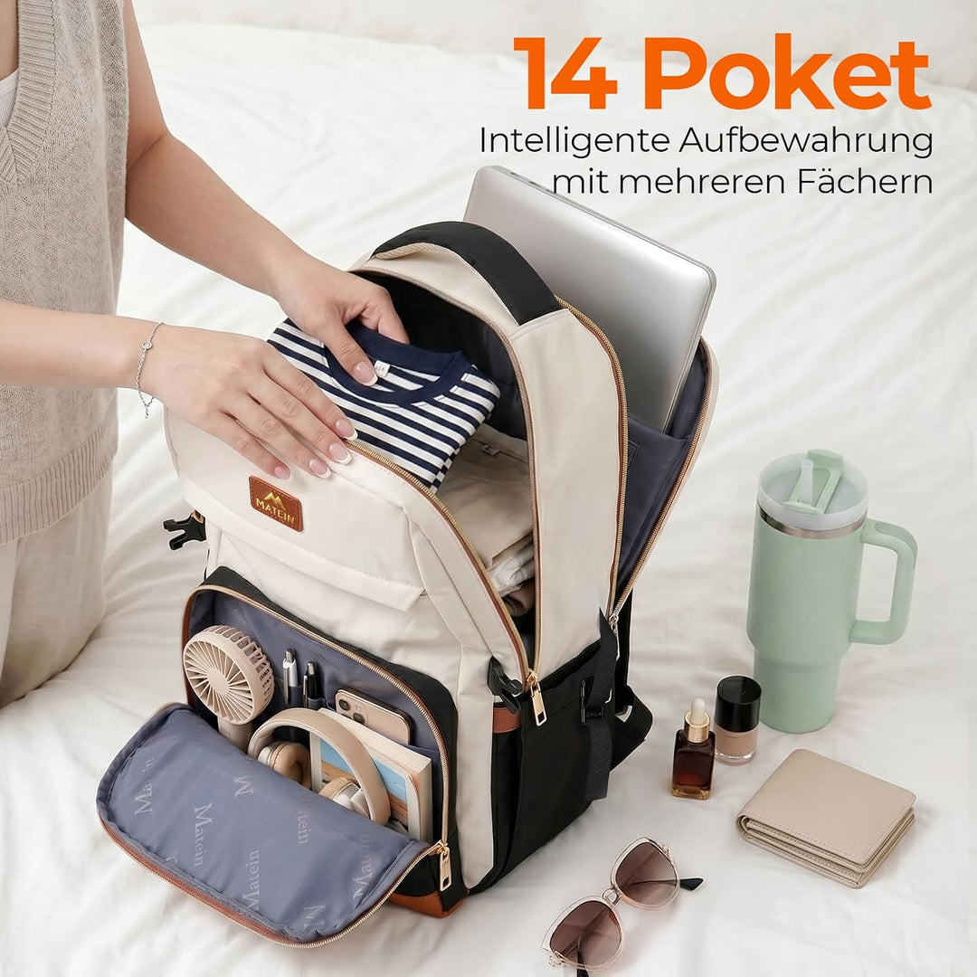 MATEIN HER Rucksack Damen Gross, Laptop Rucksack Damen, Tagesrucksäcke | Damen Rucksack mit Grossem