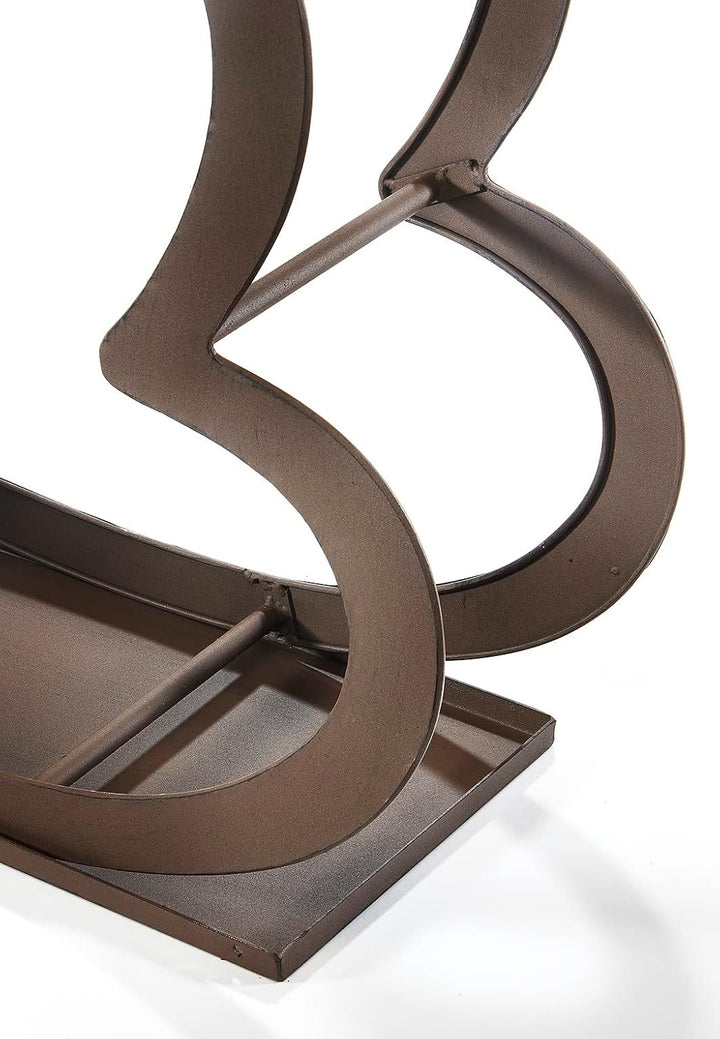 Kobolo Kaminholzregal Metallregal - Rusty - Metall - braun - 68x24x55cm
