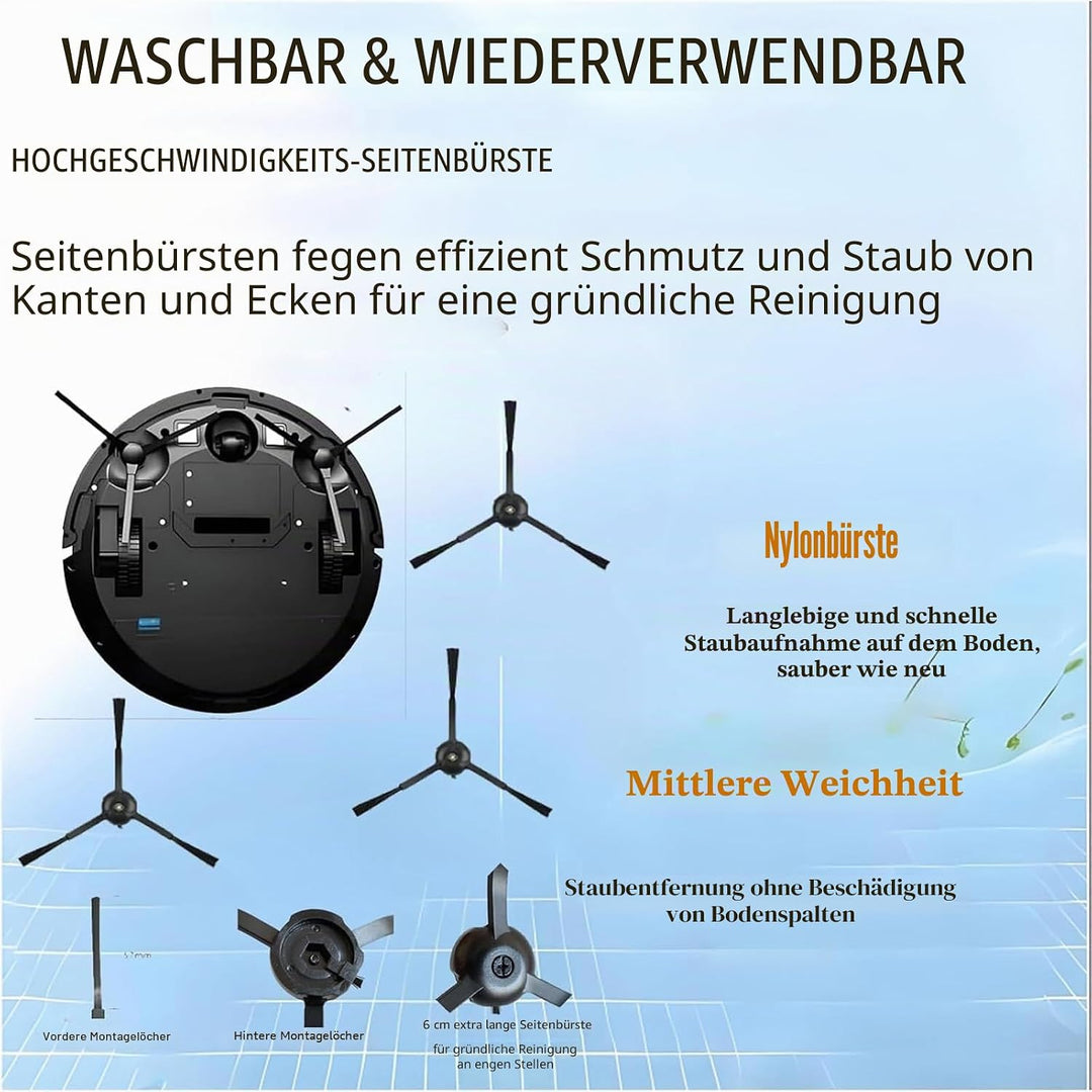 Ersatzteile Zubehör für MONSGA MS1 Max/Ultenic T20 Pro/T20 Pro+Saugroboter | 14 pack 2 Hauptbürste,