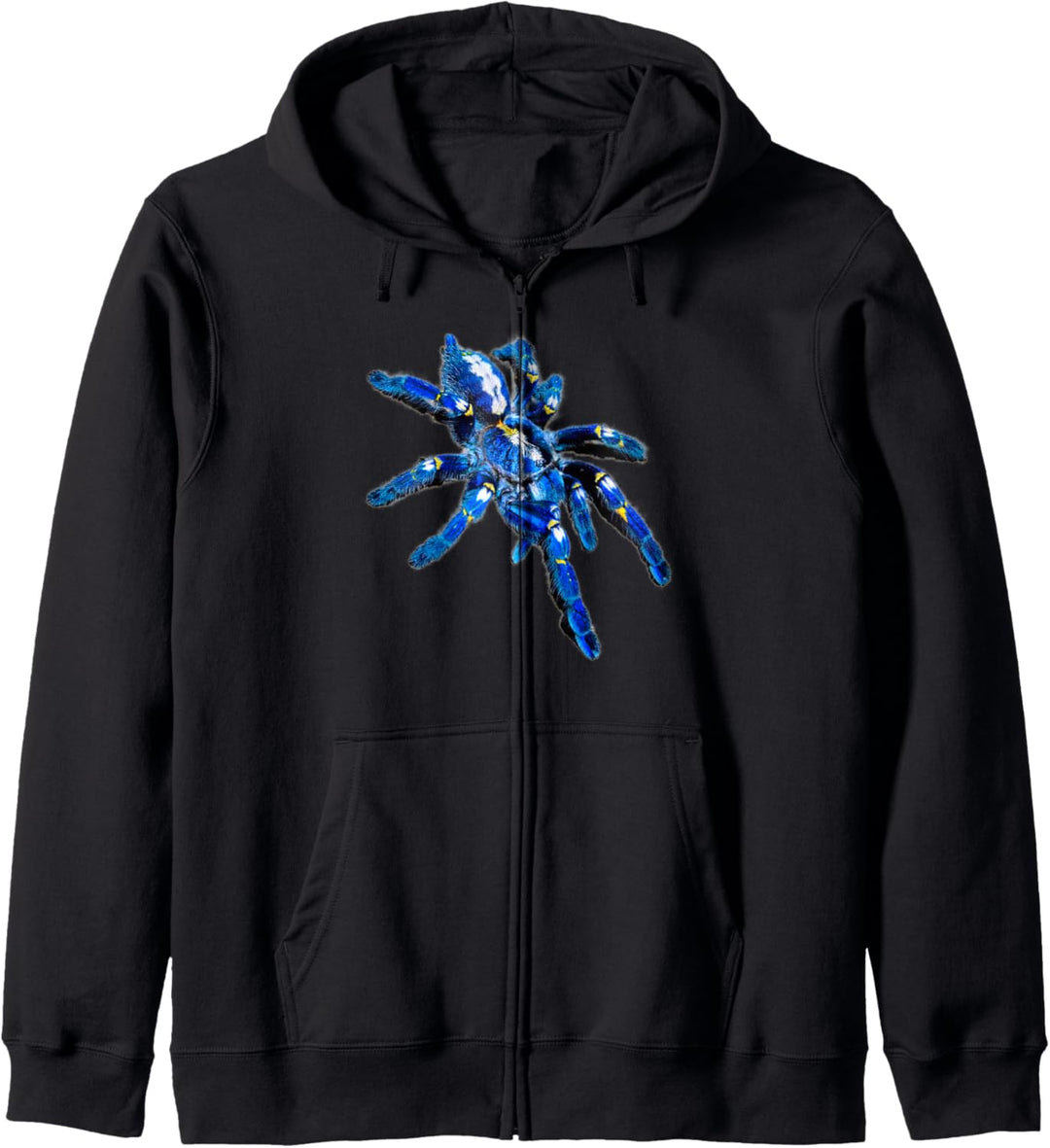 Blaue Tarantelspinne Poecilotheria Kapuzenjacke