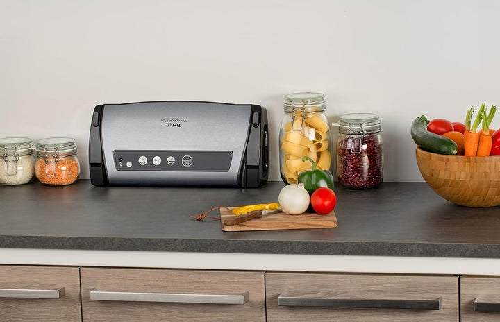 Tefal Folienschweissgerät Plus – verpackungsfirmen, 130 W Leistung, Inox, grau