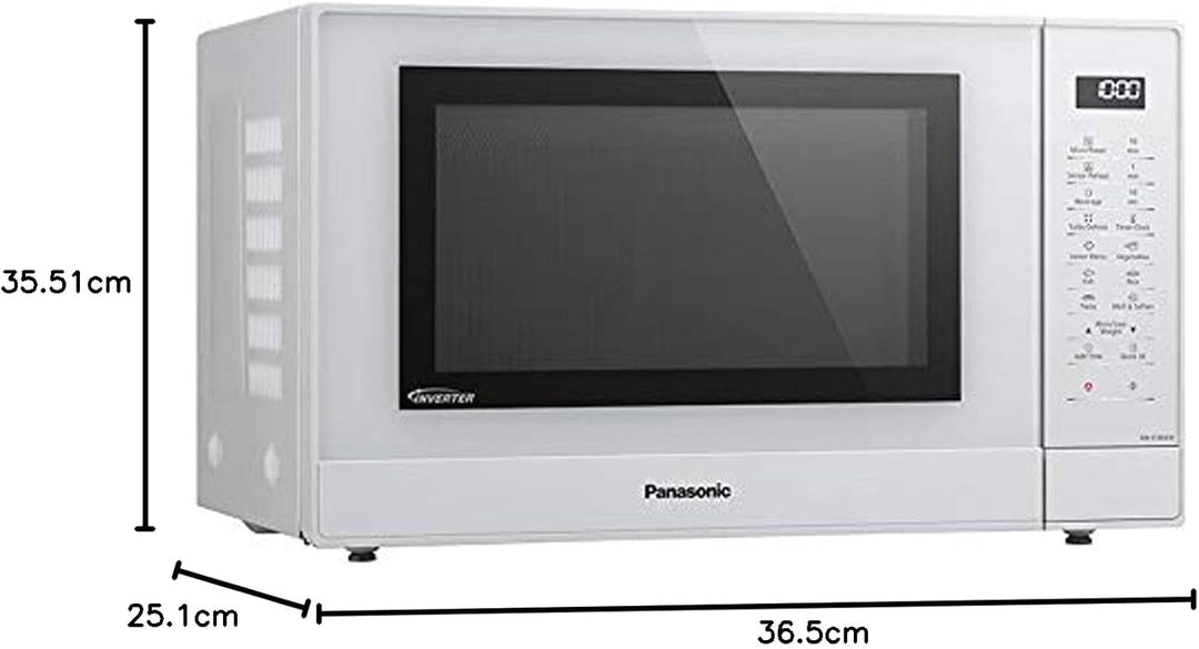 Panasonic NN-ST45KWEPG Inverter Mikrowelle (1000 Watt, Solo Mikrowelle, 32 Liter, rostfreier Stahl)
