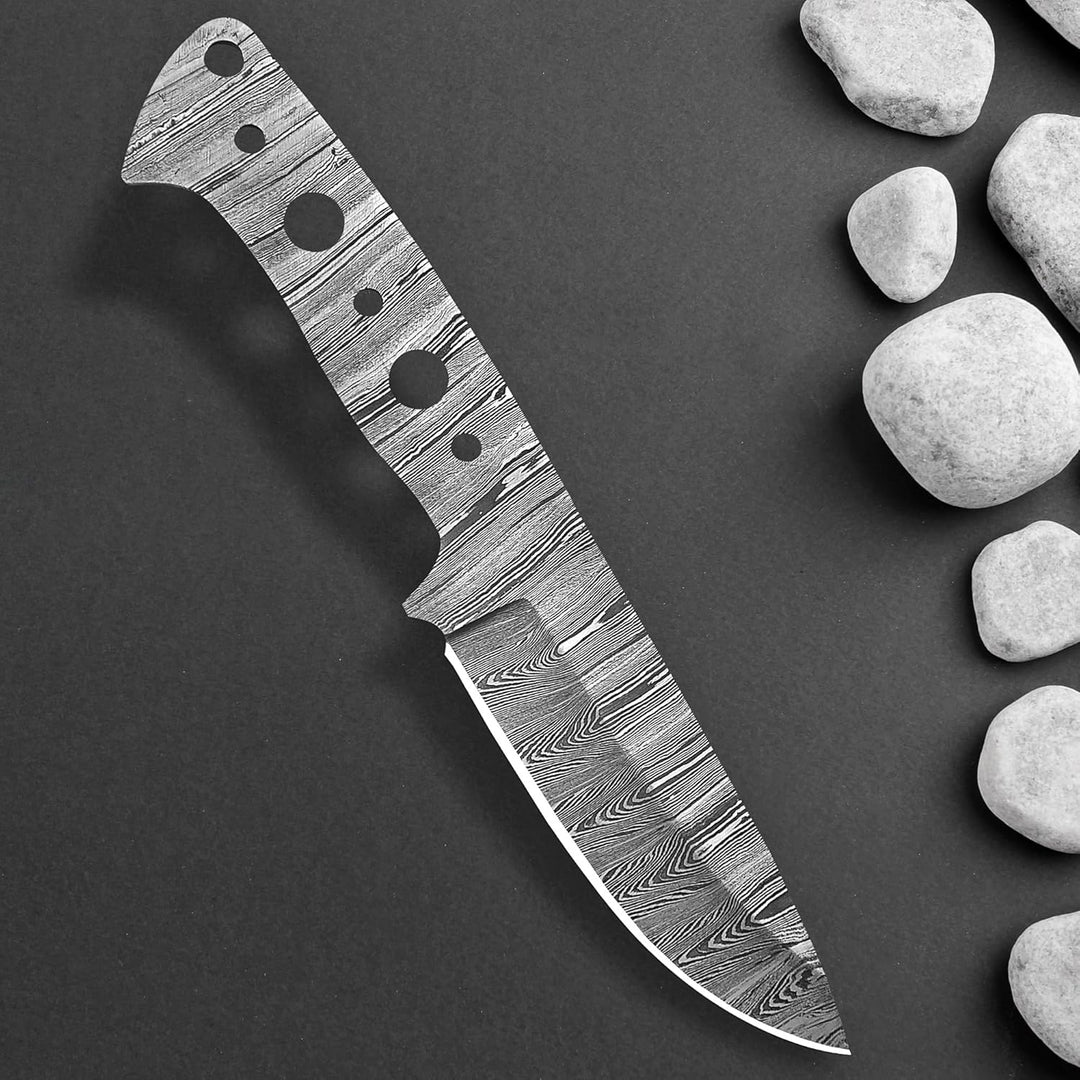 Damast Klinge Handgeschmiedete Damast Rohling Damascus blank blade 6038EA