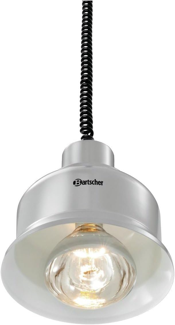 Bartscher Wärmelampe IWL250D Spiralkabel silber - 114278