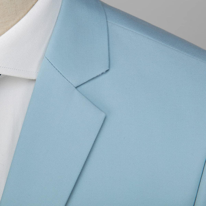 Allthemen Herren Anzug 3 Teilig Slim Fit Anzüge Business Hochzeit Smoking S Hellblau1, S Hellblau1