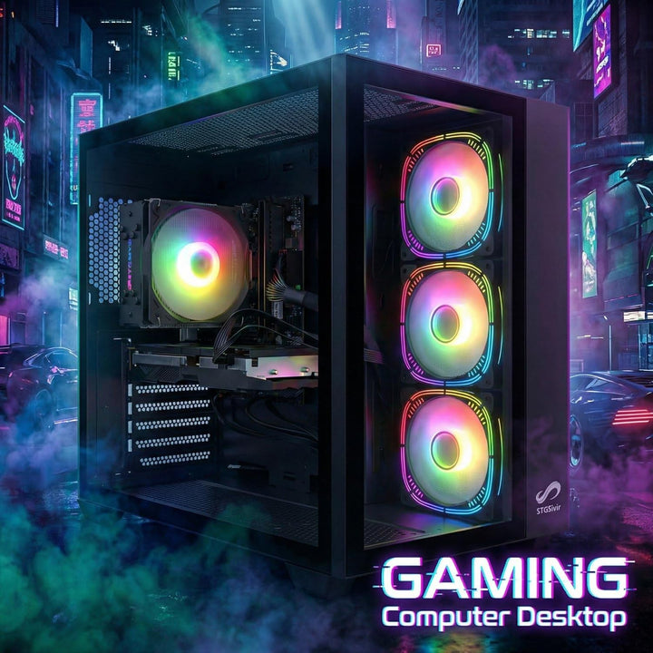 STGsivir Gaming PC, GeForce RTX 2060 Super 8GB GDDR6,Core i7 bis zu 3.9Ghz,16GB DDR,1TB SSD,WLAN 6,B