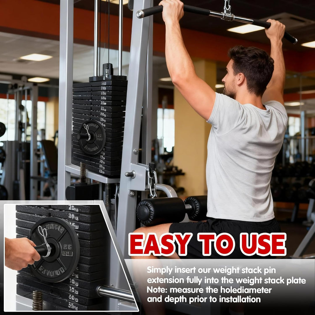 Dropset Pin Gym Gewichtsstapelstift, Tragbarer Ersatz Gym Pin für Zusatzgewicht & Kraftstation, Fitn