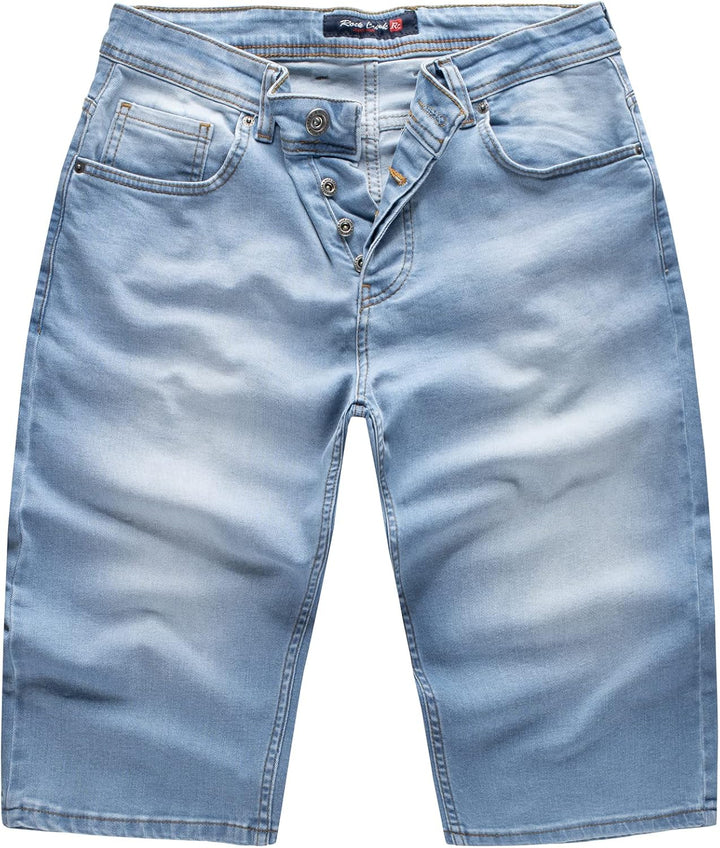 Rock Creek Herren Shorts Jeansshorts RC-2359 30W Blau, 30W Blau