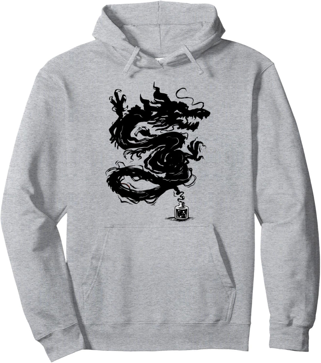 Drache Monster Kreatur Chinesischer Grunge Pullover Hoodie