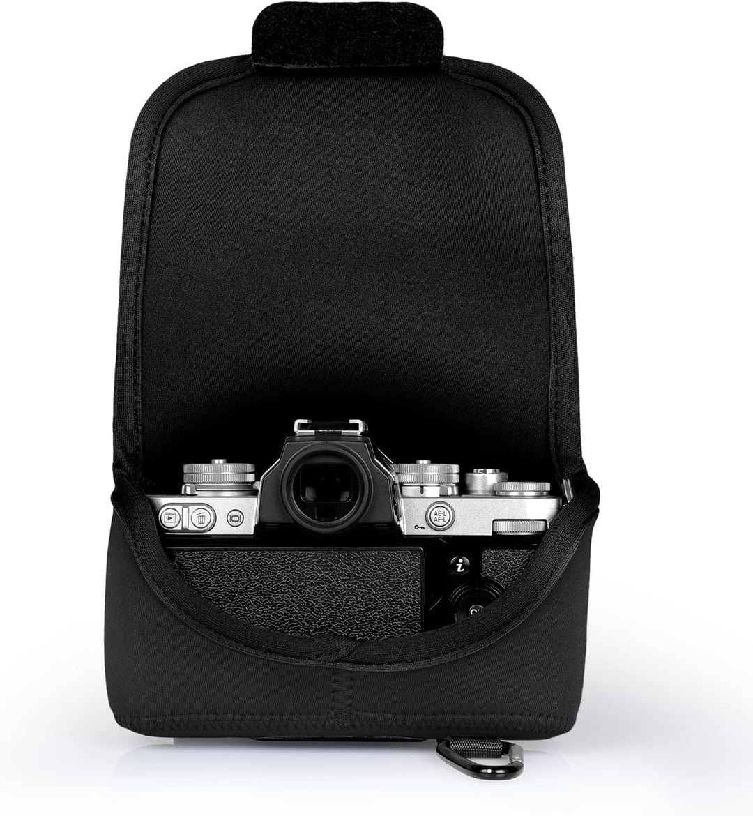 MegaGear Ultraleichte Neopren-Kameratasche kompatibel mit Nikon Z fc (16-50mm) (Black) Mg2012 Schwar