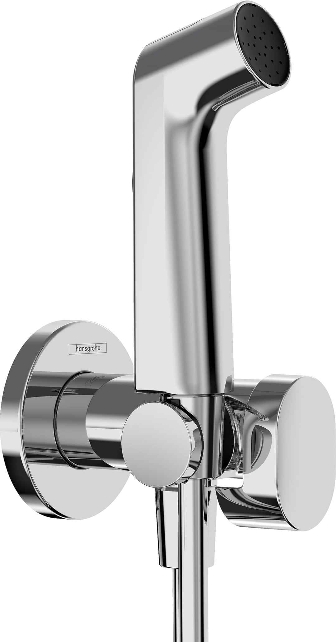 hansgrohe Bidette Handbrause S mit 1 wassersparenden Strahlart (EcoSmart), inkl. Absperrventil, Brau