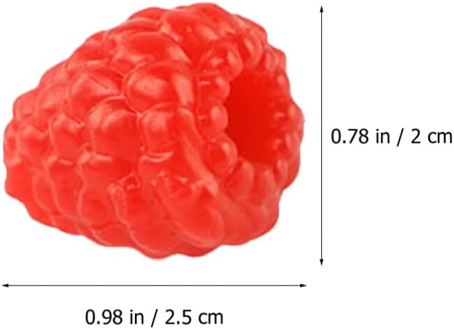 TOYANDONA 40 Stück Künstliche Künstliche Himbeere Realistische Himbeer-Fake-Obstküche Balkon-Fake-Hi