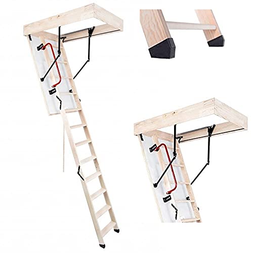 Bodentreppe Speichertreppe Gedämmte Dachbodentreppe U=1,22 W/m2K Termo PS Holz Raumhöhe 280cm Wärmeg