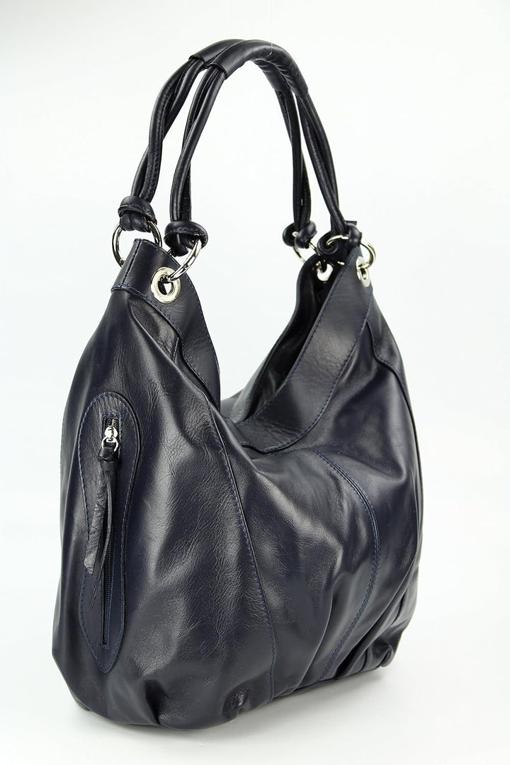 Belli ital. Nappa Leder Shopper Handtasche Damentasche Ledertasche - Farbauswahl - 35x31(mittig) x17