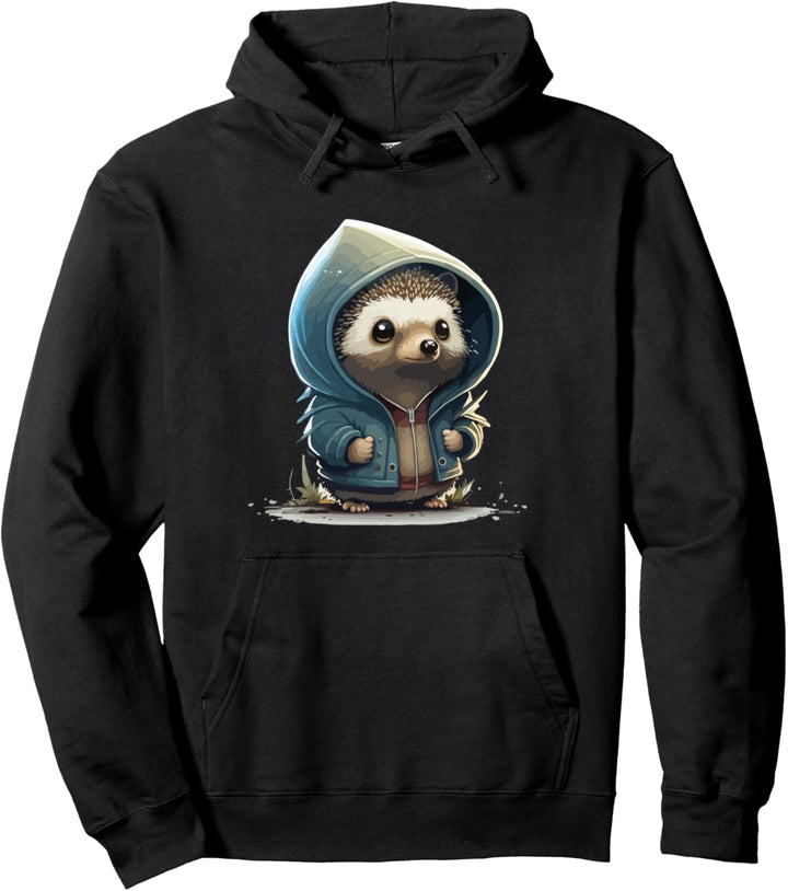 Retro Igel Pullover Hoodie