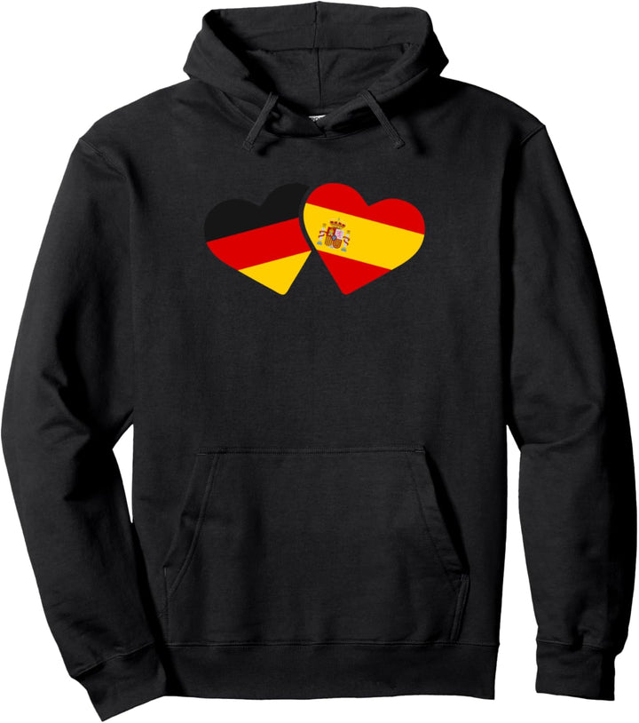 Deutschland Spanien Liebe Herz Freunde Love Geschenk Pullover Hoodie