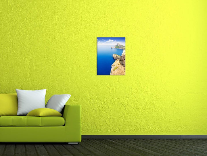 Bilderdepot24 Bild auf Leinwand | Cap Formentor - Mallorca in 50x60 cm als Wandbild | Wand-deko Deko