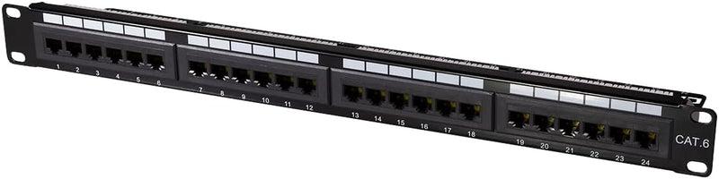 LogiLink Professional PrimeLine Cat.6 (250 MHz) Patchpanel - Verteilerfeld, 19", UTP (ungeschirmt) 2