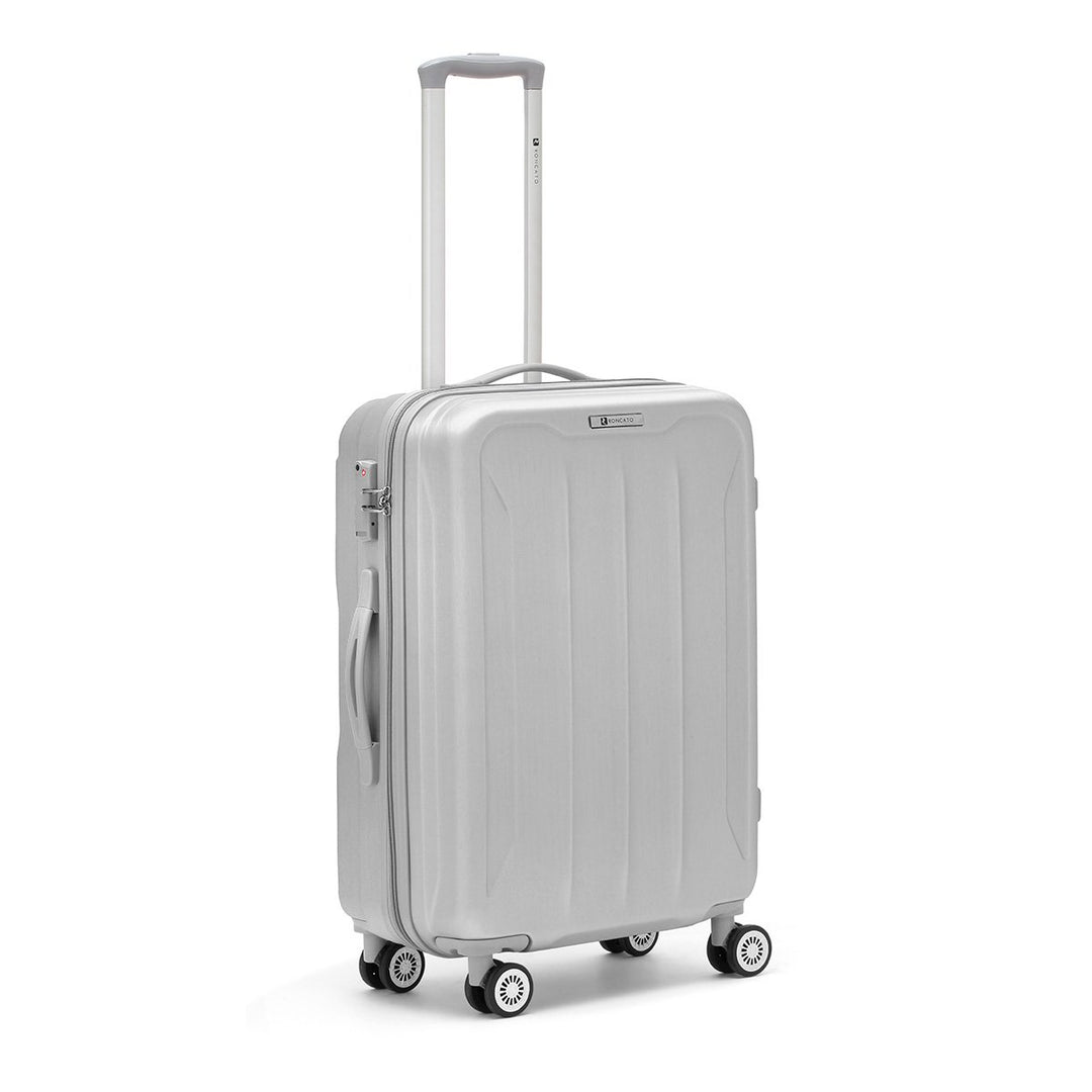 R Roncato Flight 4r Trolley Laptop Rollkoffer 66 Centimeters Silber (Argento), Silber (Argento)