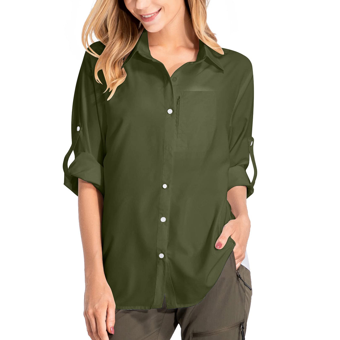 yeyity Damen Hemdbluse UV Schutz Langarmshirt Damen Schnell Trocknende Sport Shirts Wandershirt Safa
