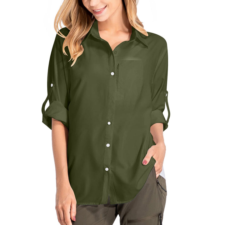 yeyity Damen Hemdbluse UV Schutz Langarmshirt Damen Schnell Trocknende Sport Shirts Wandershirt Safa