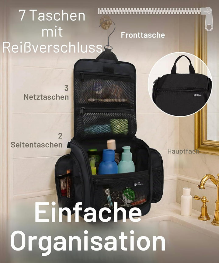 D&D - Kulturbeutel zum Aufhängen – Designer-Reise-Organizer für Make-up und Toilettenartikel für Dam