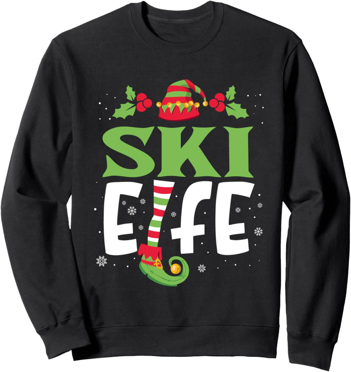 Ski Elfe Familien Outfit Weihnachten Partnerlook Elfen Sweatshirt