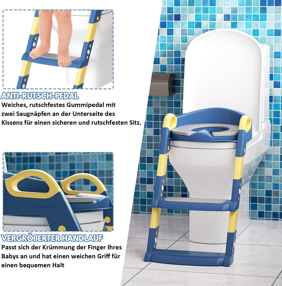 toilettensitz kinder mit treppe Toiletten Training faltbar und Tragbar Tritthocker für Kinder oder U