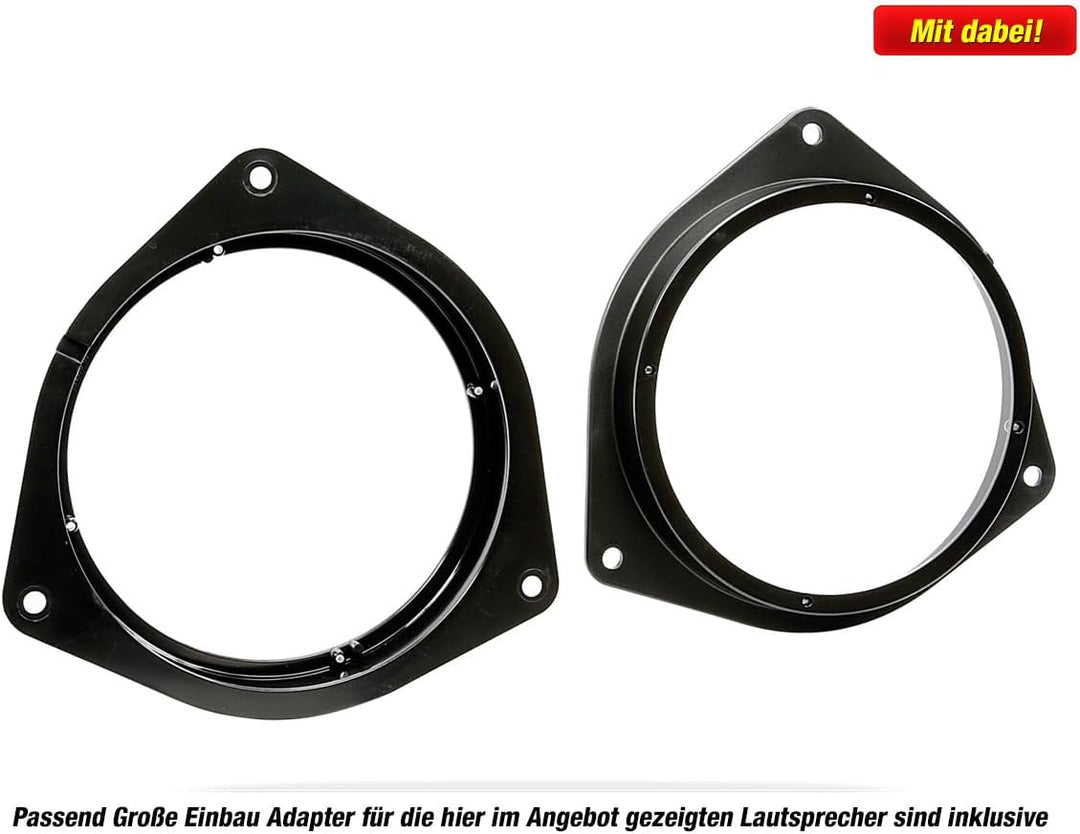 Mediadox Front/Heck 16,5cm/165mm 2-Wege Kompo Auto Lautsprecher/Boxen/Speaker Set von J.BL (Stage2-6