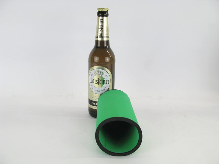 4 hochwertige Qualitätskühler aus 5-6 mm dickem Neopren für 0.5L Flaschen in der Farbe (4 grüne Flas