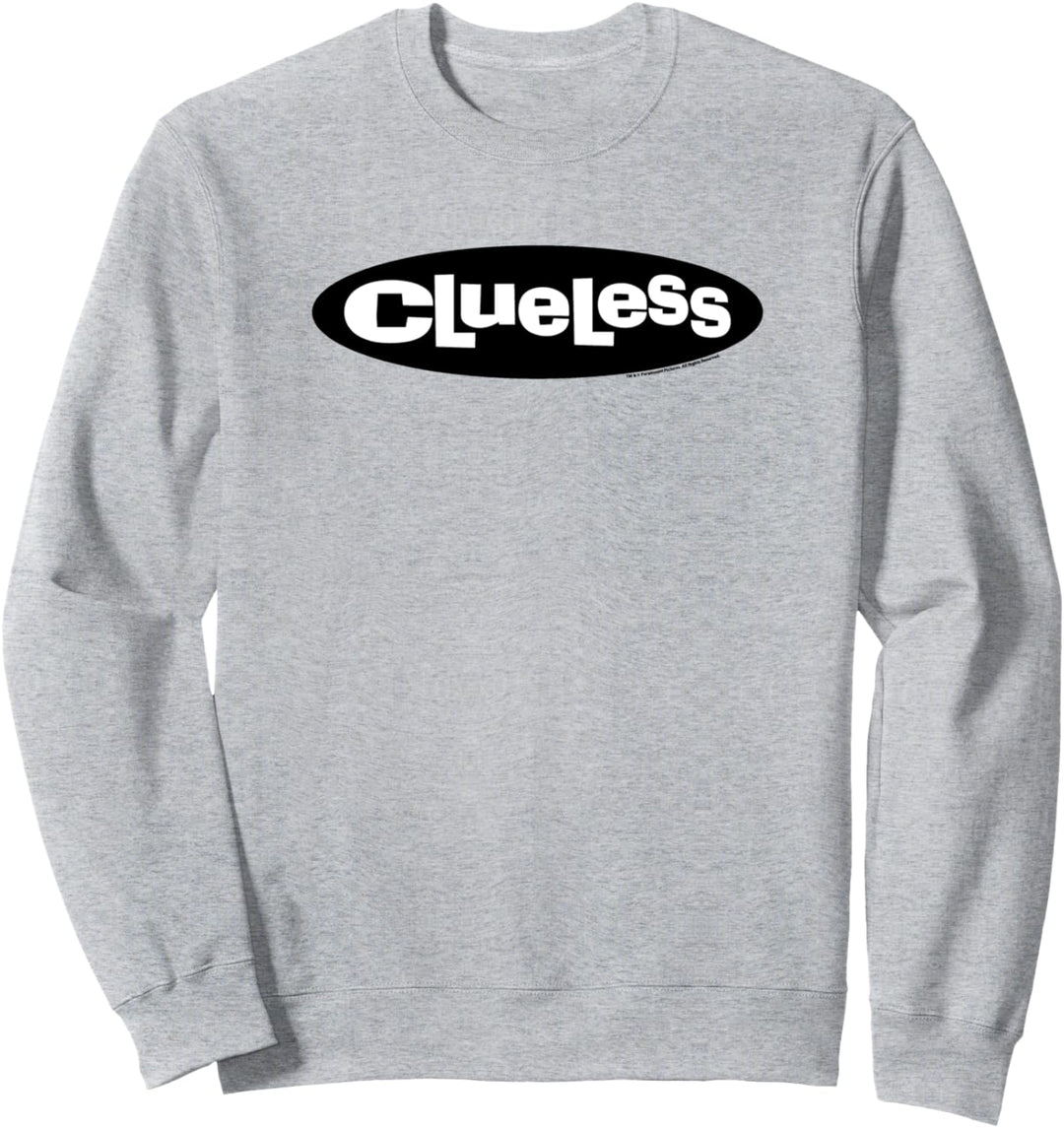 Clueless Logo Black Circle White Letters Sweatshirt