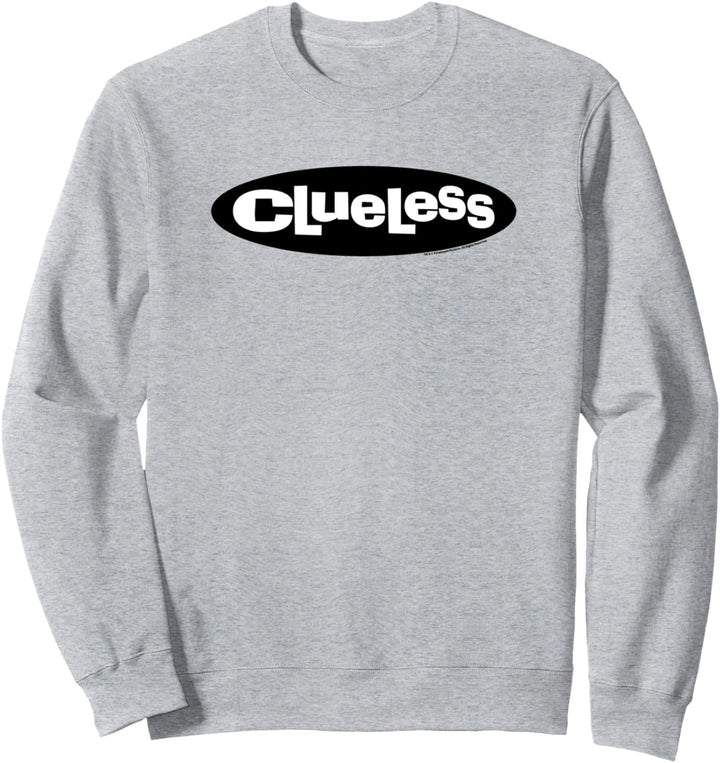 Clueless Logo Black Circle White Letters Sweatshirt