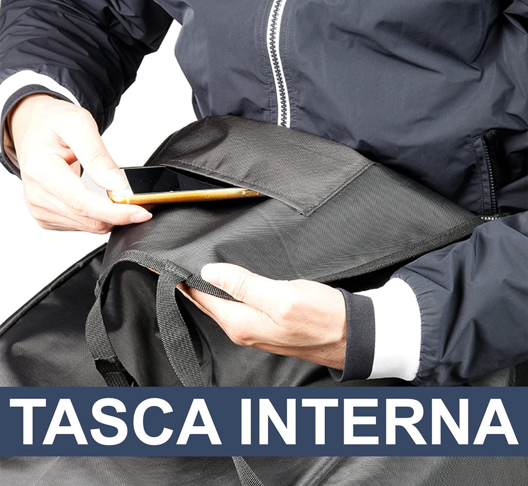 Auto Accessori Lupex Universal-Fusssack für Scooter und Motorrad, verstellbar, wasserdicht und windd