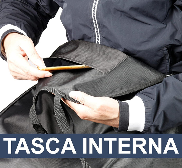 Auto Accessori Lupex Universal-Fusssack für Scooter und Motorrad, verstellbar, wasserdicht und windd