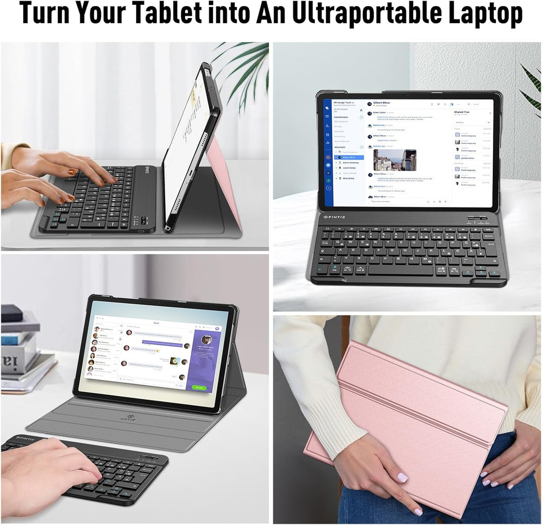 FINTIE Tastatur Hülle für Samsung Galaxy Tab A11+ Plus 11" 2025 / Tab A9+ Plus 11 Zoll 2023 Tablet,